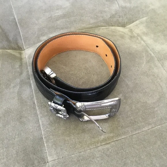 Vintage Brighton Belt Black Size Small - Picture 6 of 10